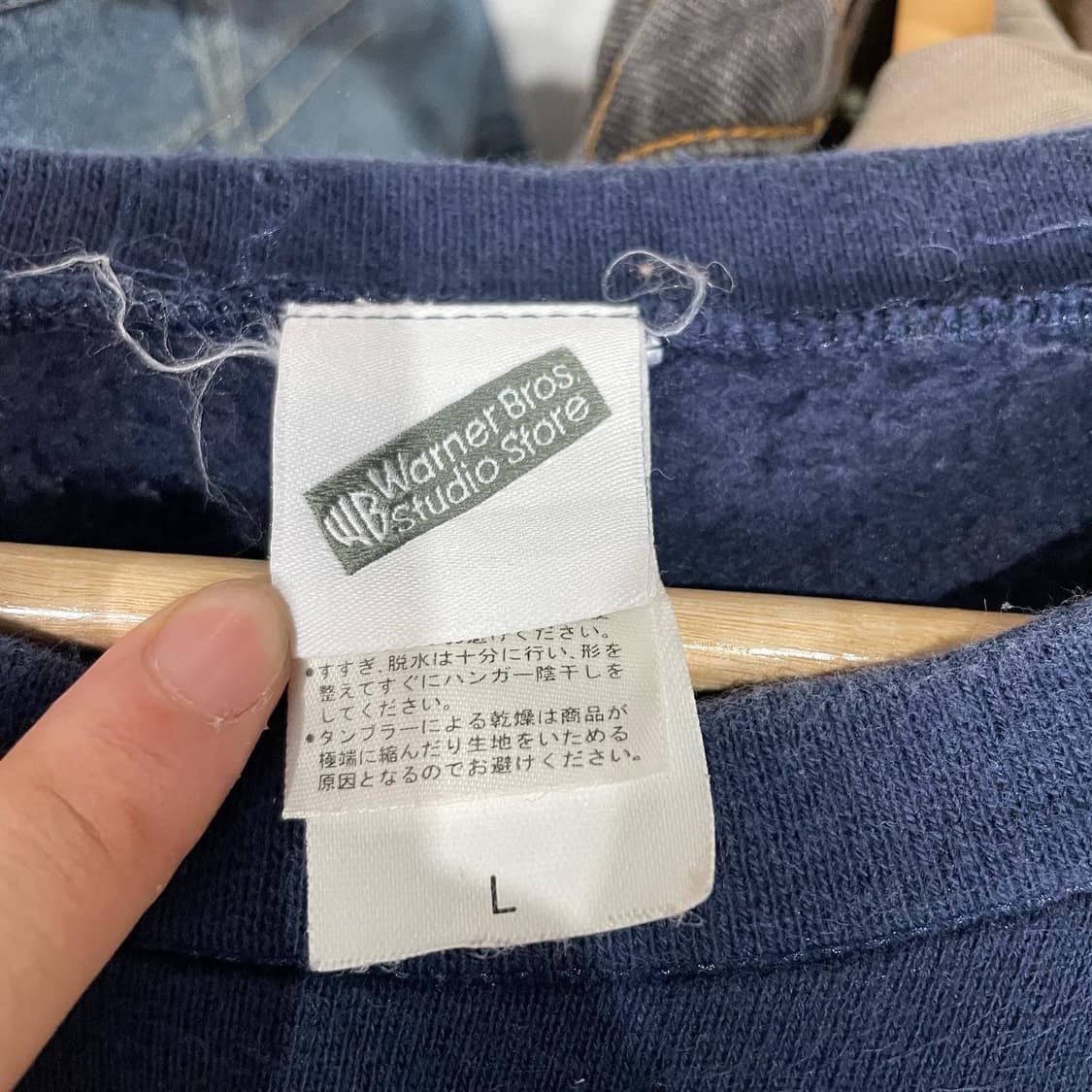 2000s 루니툰즈 와일 E 코요테 홀가먼트 스웻셔츠 상품이미지6