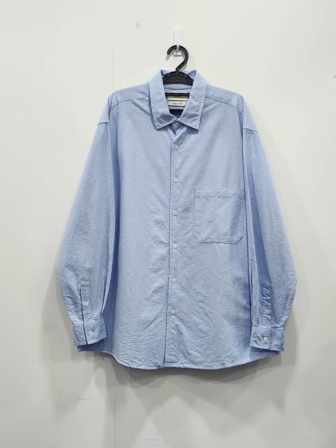 [M] 라퍼지 스토어 아워맨 코튼 오버핏 셔츠 스카이블루 상품이미지1