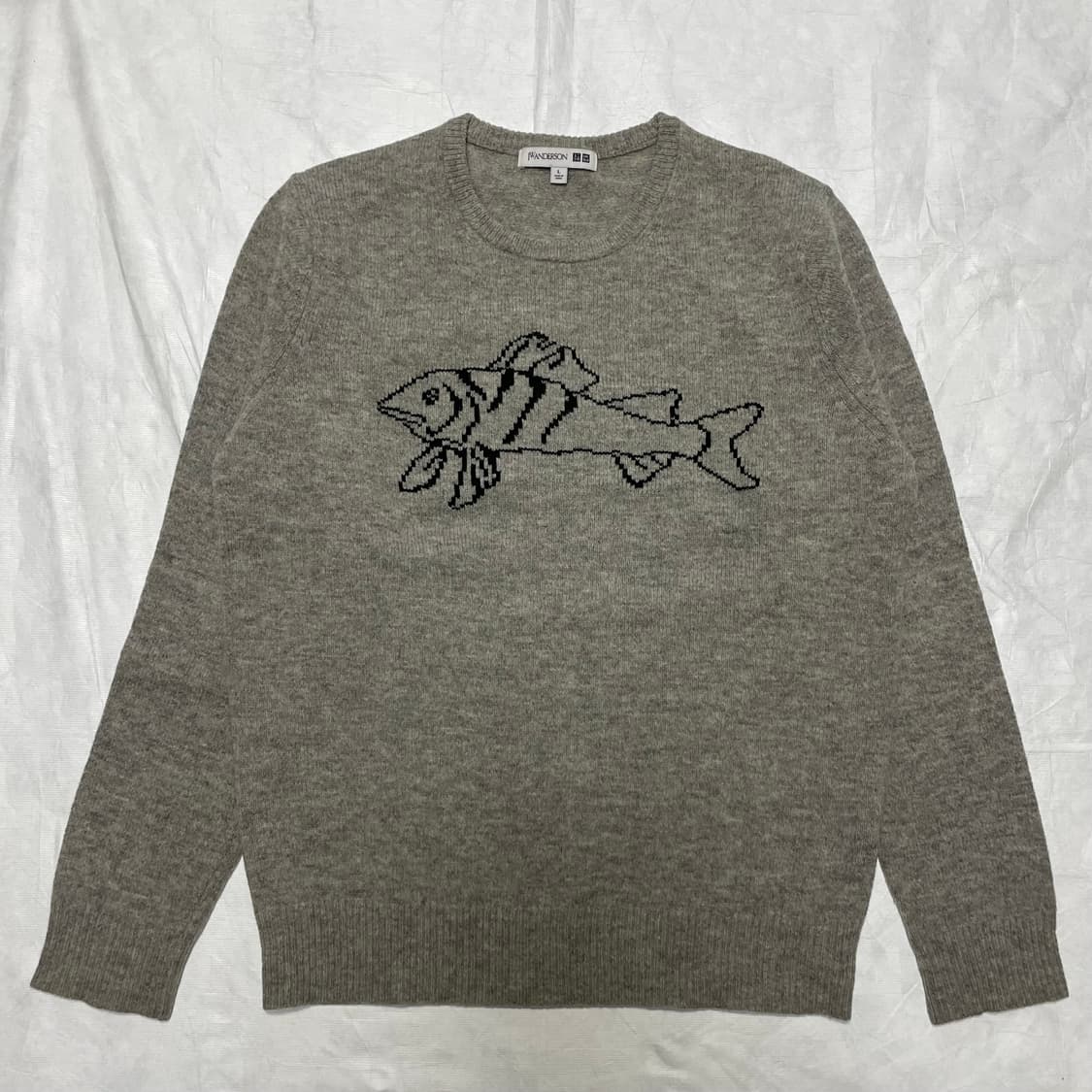 L) 유니클로 x JWA 자카드 크루넥 스웨터  상품이미지2