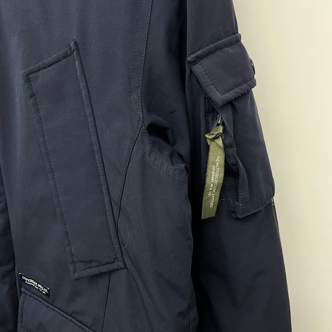 커버낫 네이비 후드 다운 패딩 자켓 남 XL 상품이미지2