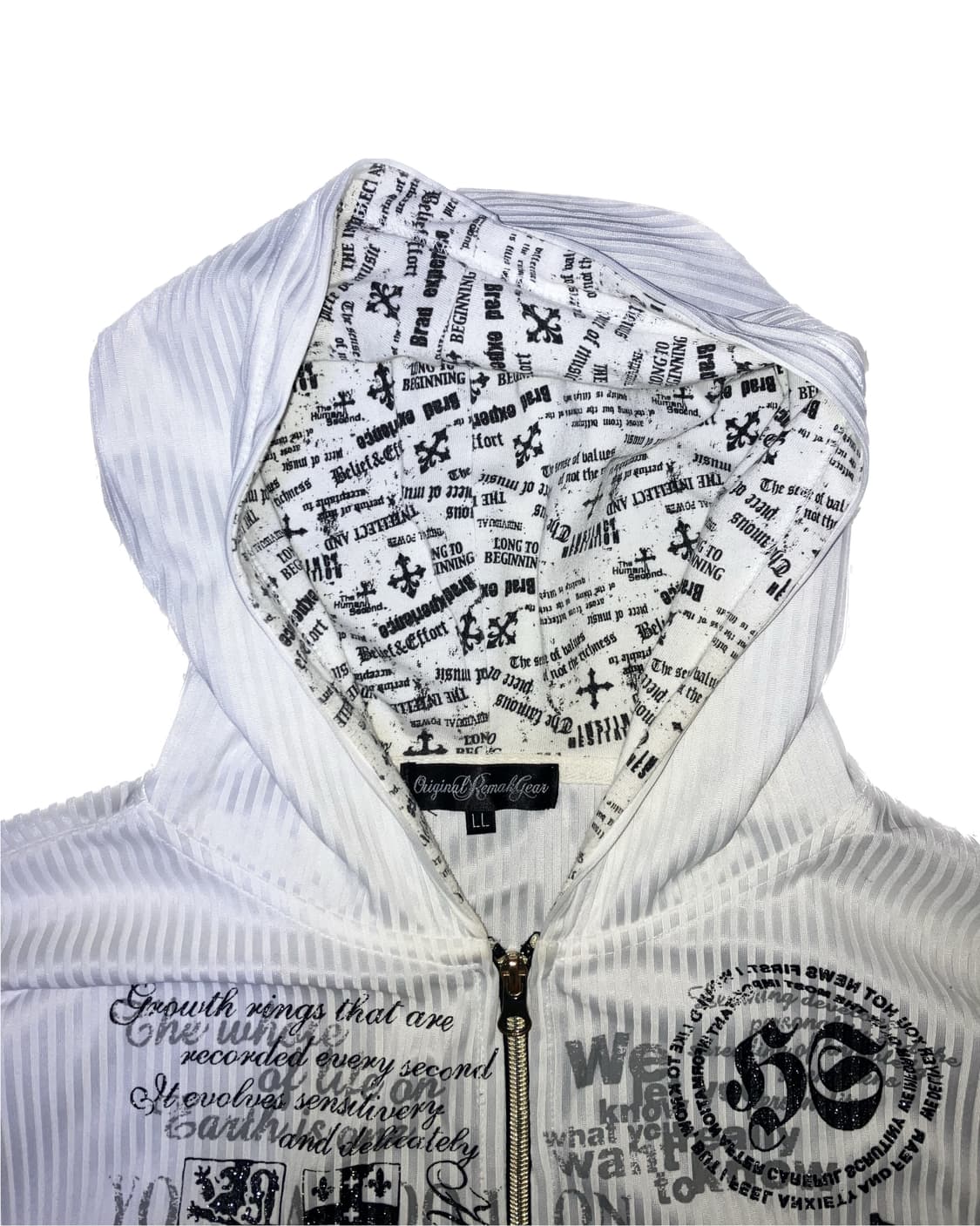 JPN vintage punk lettering zip 상품이미지5