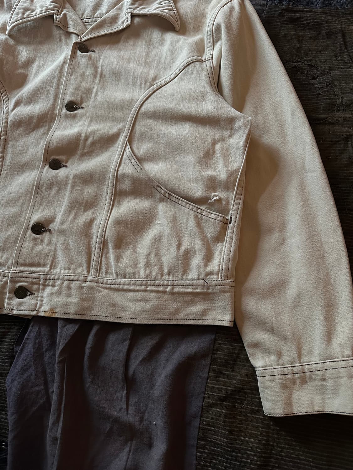 70s USA LEE Mole Skin Western Jacket 상품이미지3