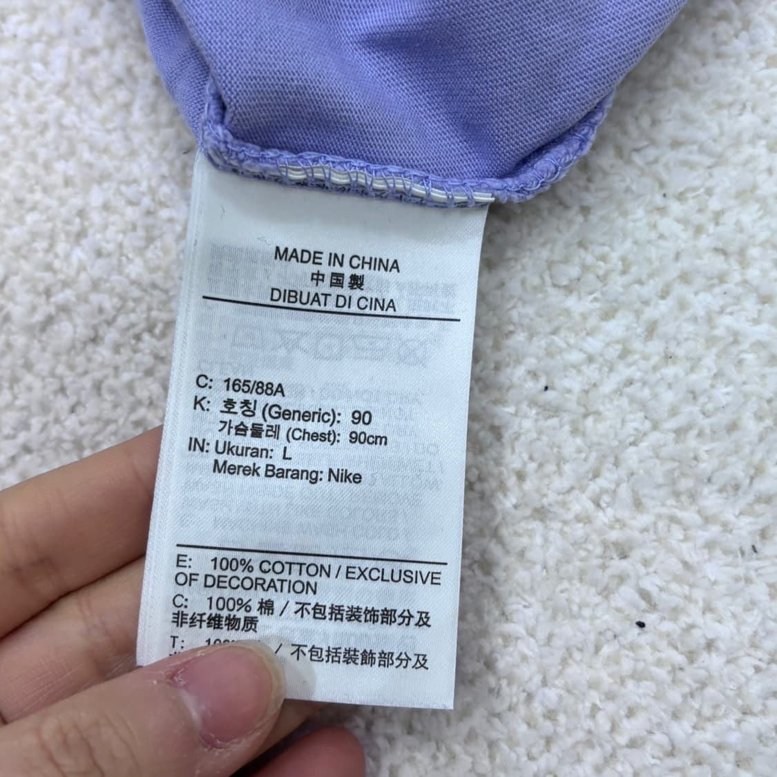 L 나이키 여성 크롭 반팔 티셔츠 0320E 상품이미지4