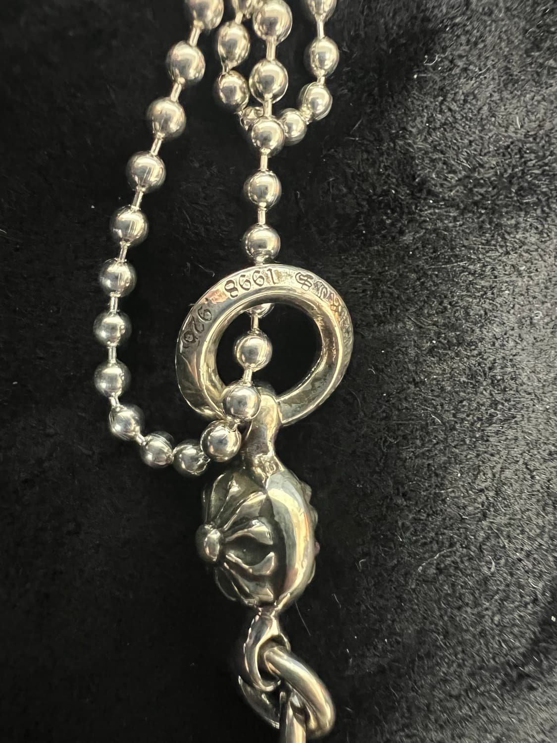 크롬하츠 원볼 타이니 크로스 30인치 볼체인 상품이미지3