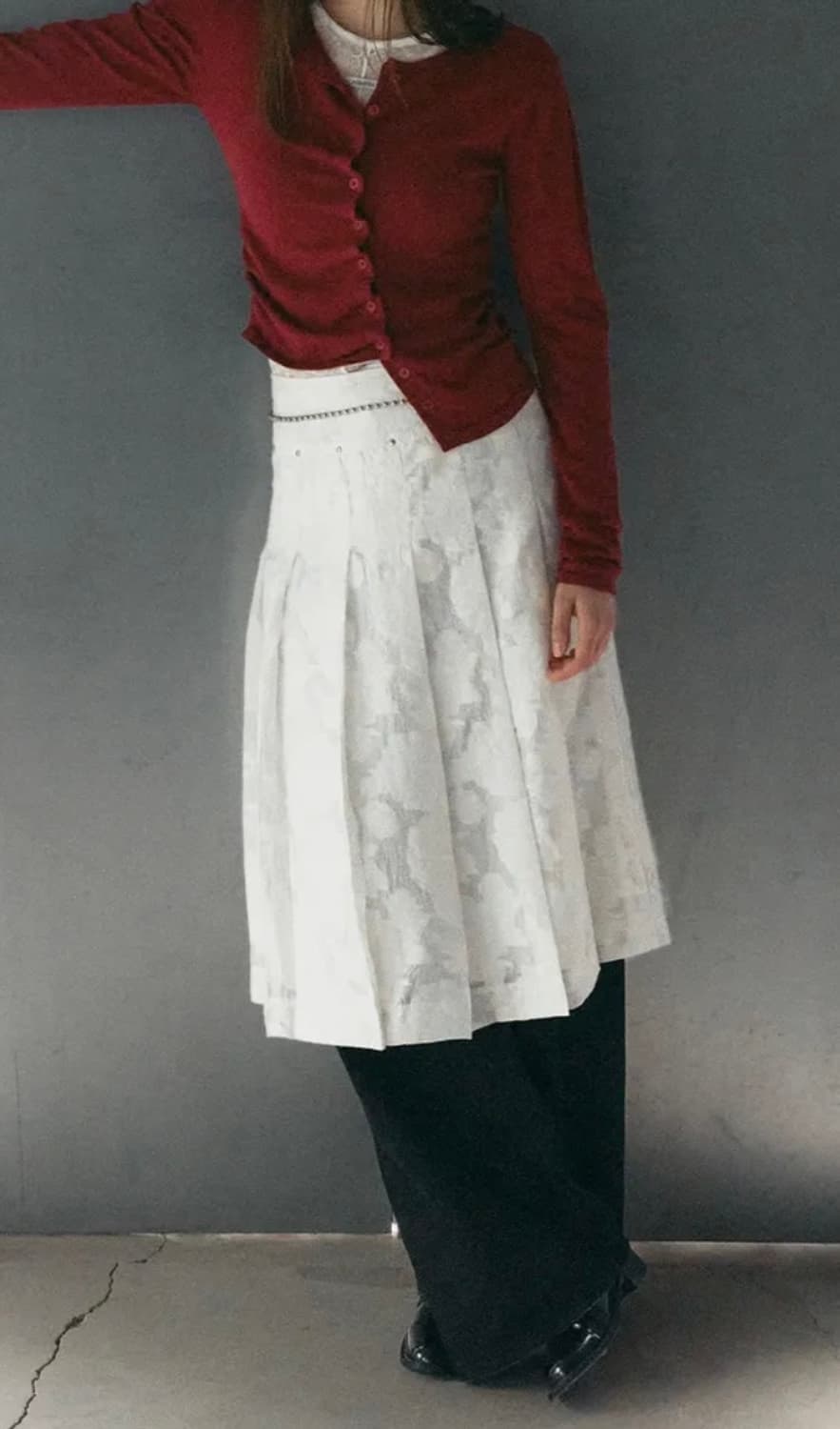 로라로라 쉬어 플리츠 스커트 상품이미지2