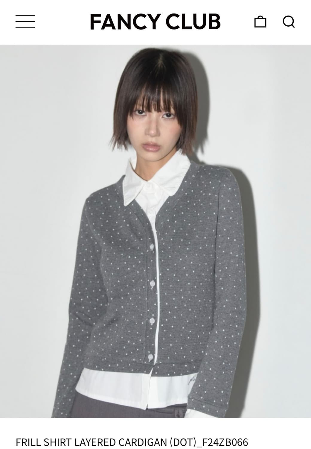 FANCY CLUB 팬시클럽 레이어드 가디건 상품이미지1