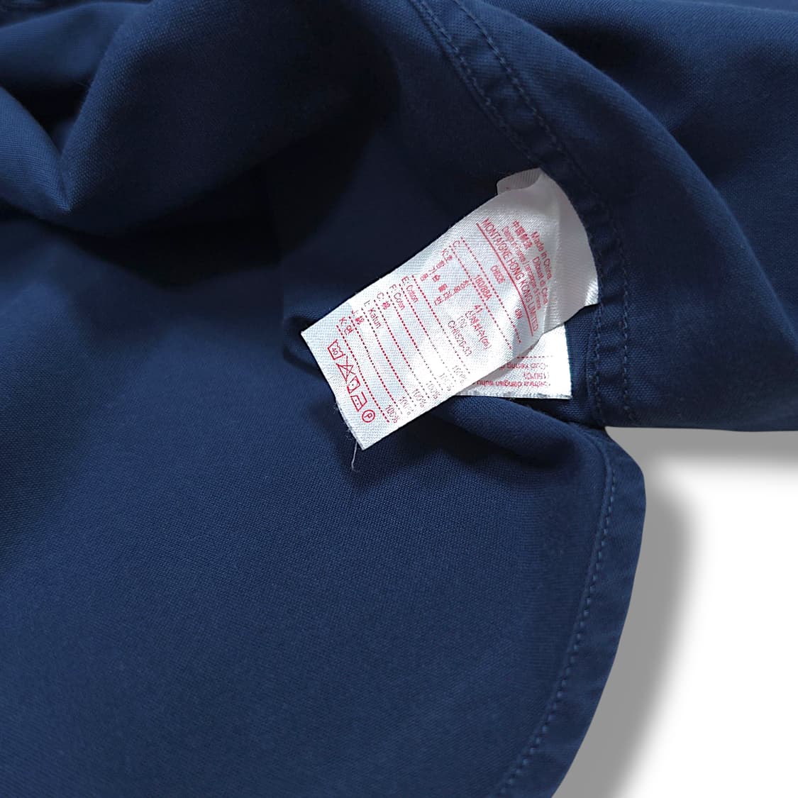 [100] 라코스테 네이비 솔리드 코튼 긴팔셔츠 상품이미지8