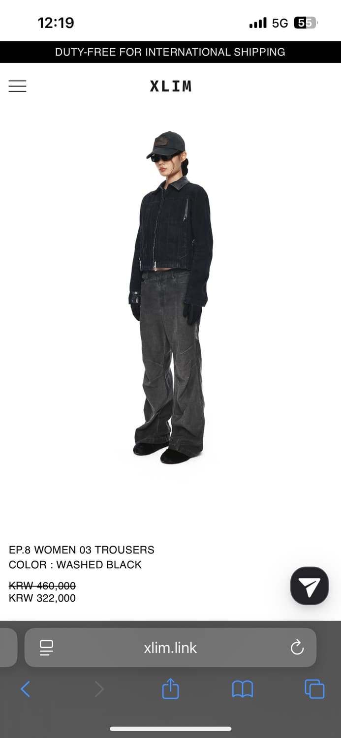 EP.8 WOMEN 03 TROUSERS COLOR : WASHED BL 상품이미지2