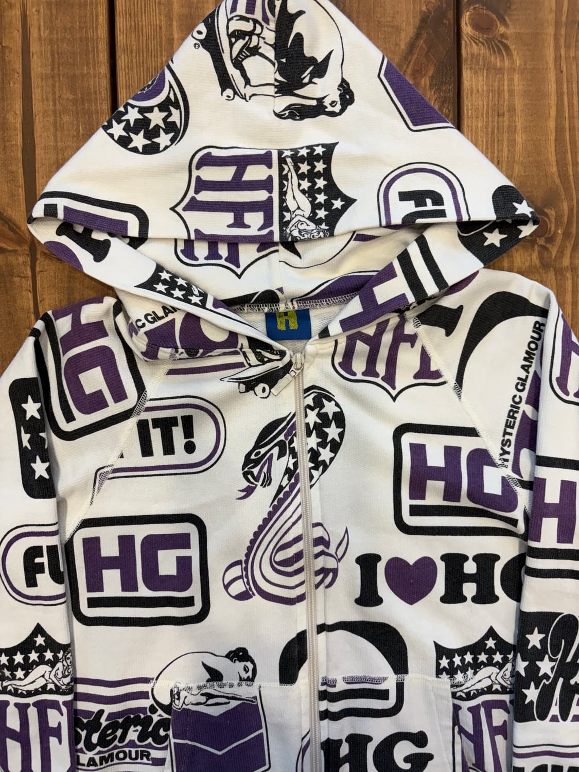 히스테릭글래머 아이러브 히스테릭 후드집업 상품이미지7