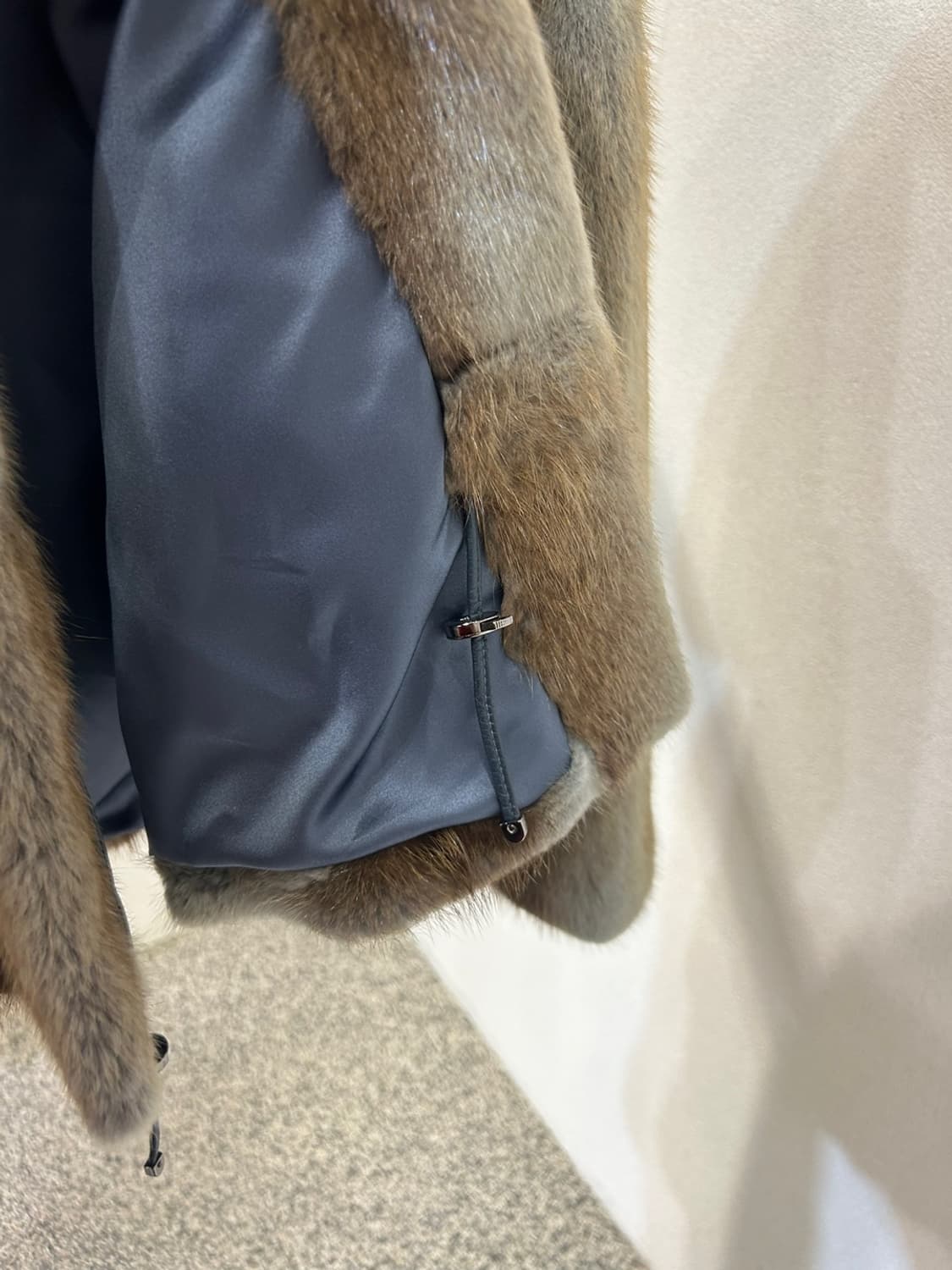 Rabbit 토끼털 후드 퍼 코트 상품이미지3