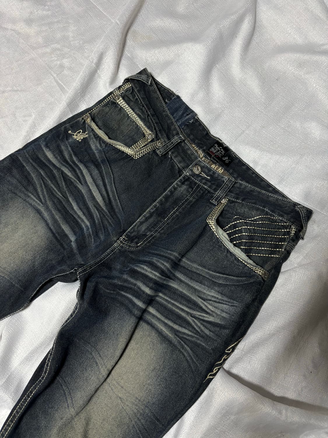 “Unknown” Oriental Stitch Detail baggy p 상품이미지8