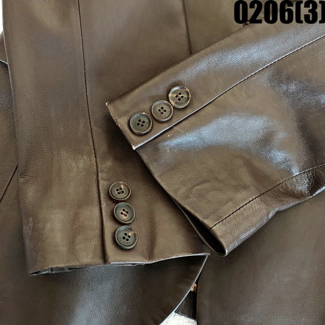 [42] 레노마 브라운 가죽 자켓 0206(3) 상품이미지3