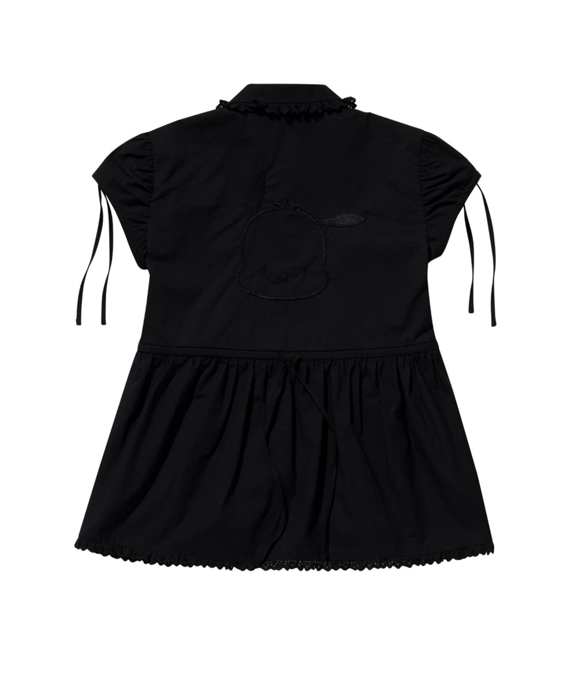 코이세이오 포차코 핀턱 셔츠 블랙 상품이미지2