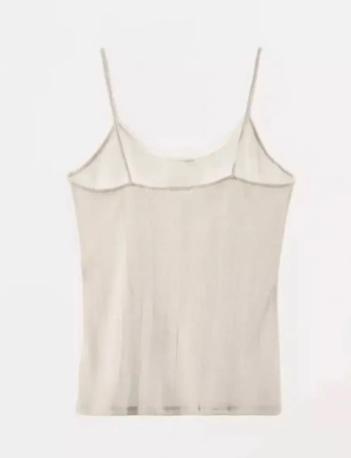 ZARA 자라 포인텔 탱크 탑, 자라 아일렛 나시, 자라 슬리브리스 상품이미지8