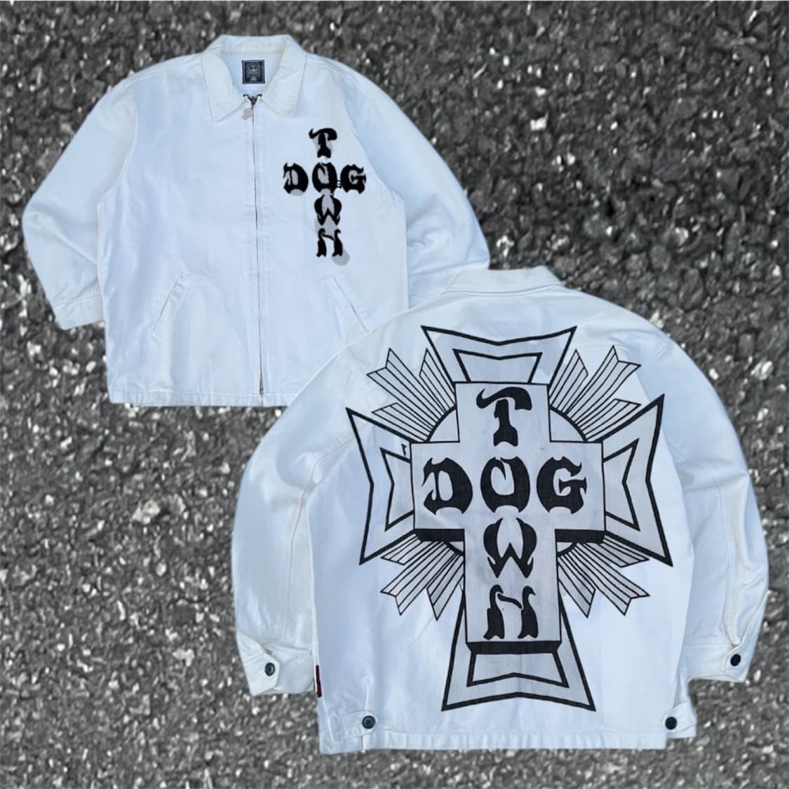 90s Dogtown 도그타운 크로스 빅로고 팀자켓 올드스쿨 자켓 XL 상품이미지1