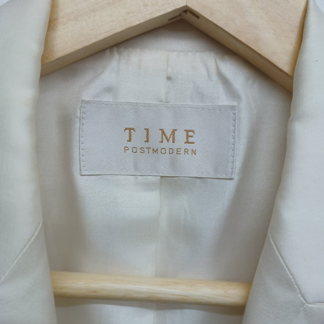 타임 포스트 모던 화이트  롱 자켓  55 상품이미지4