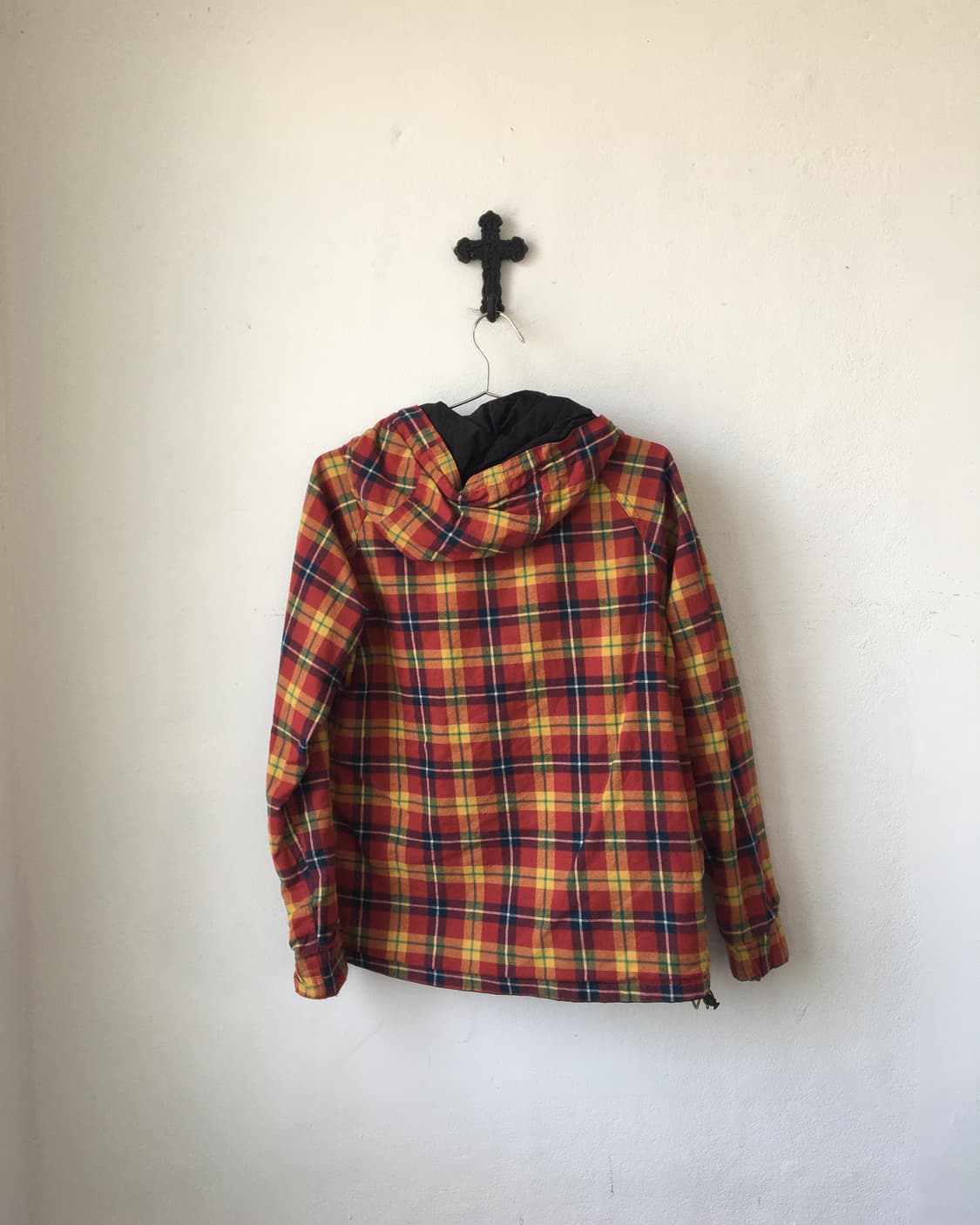 Reversible check pattern hood jacket 상품이미지2