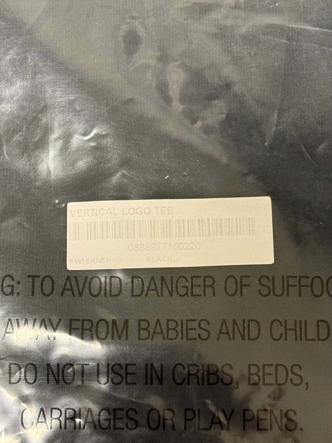 [L] 슈프림 버티컬 로고 반팔티 블랙 상품이미지3