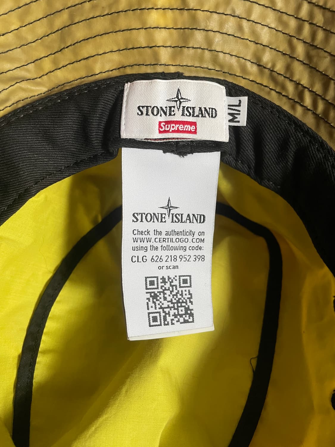 슈프림×스톤아일랜드 히트 리액티브 버킷햇 상품이미지4