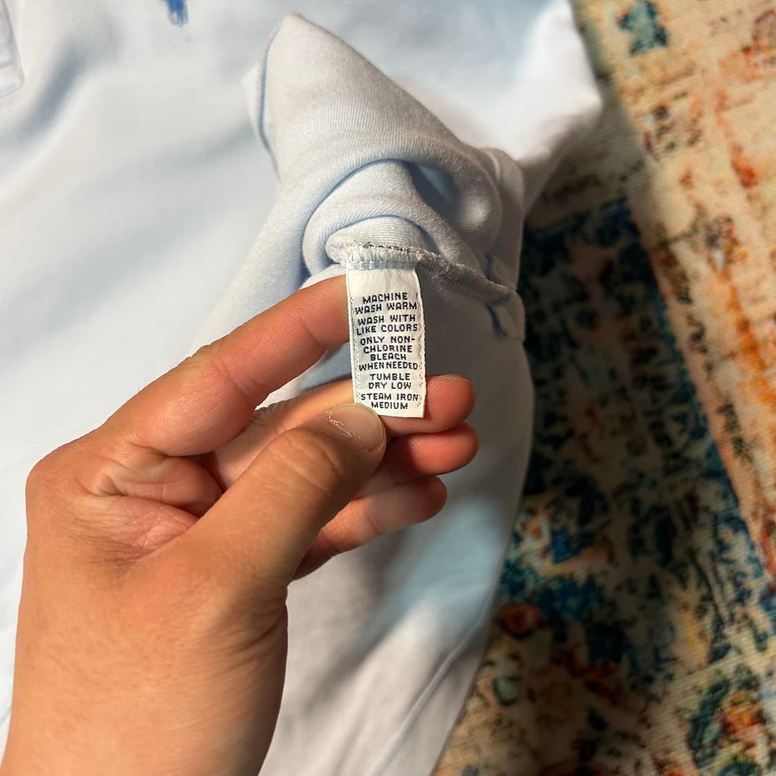 [XL] 폴로 랄프로렌 아이스 블루 포니 로고 카라 반팔 상품이미지4