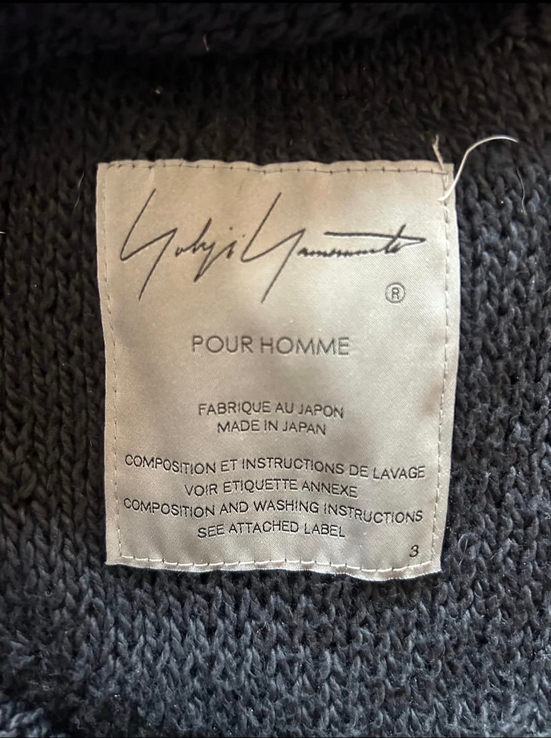 Yohji Yamamoto 뿌르옴므 자켓 상품이미지5