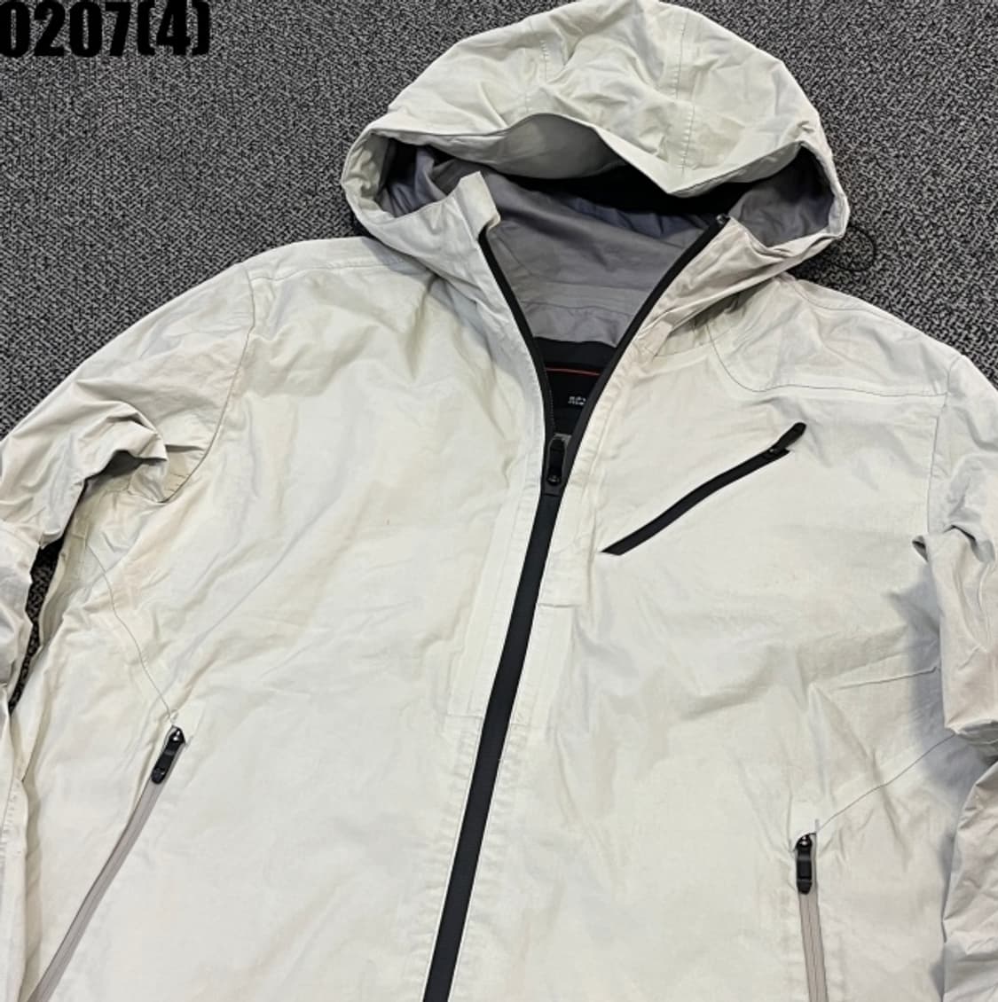 [95] 스파이더 아이보리색 후드 바람막이 자켓 0207(4) 상품이미지2