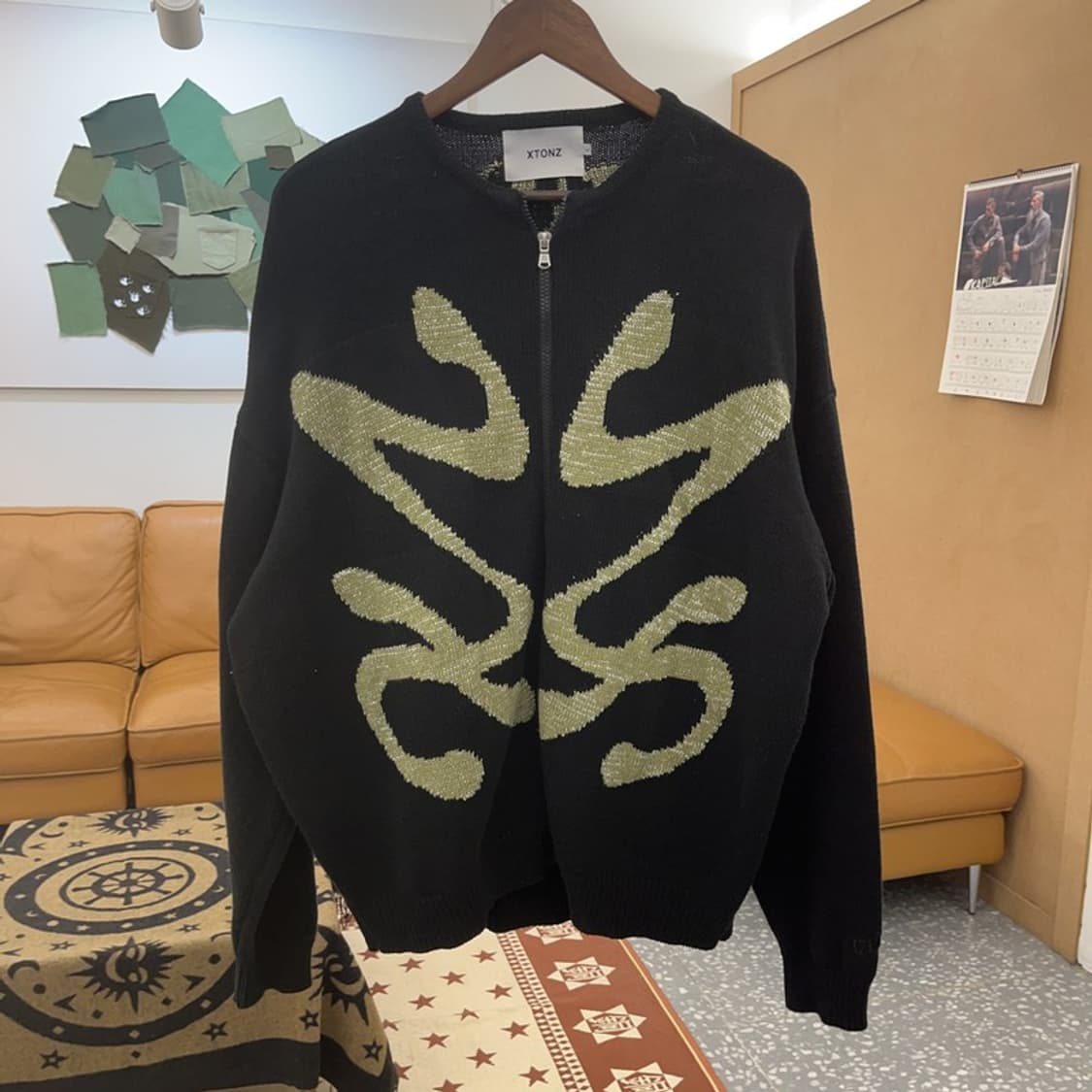 엑스톤즈 셀즈 스트릿 유니크 투웨이 니트 집업 가디건 L C08672 상품이미지3