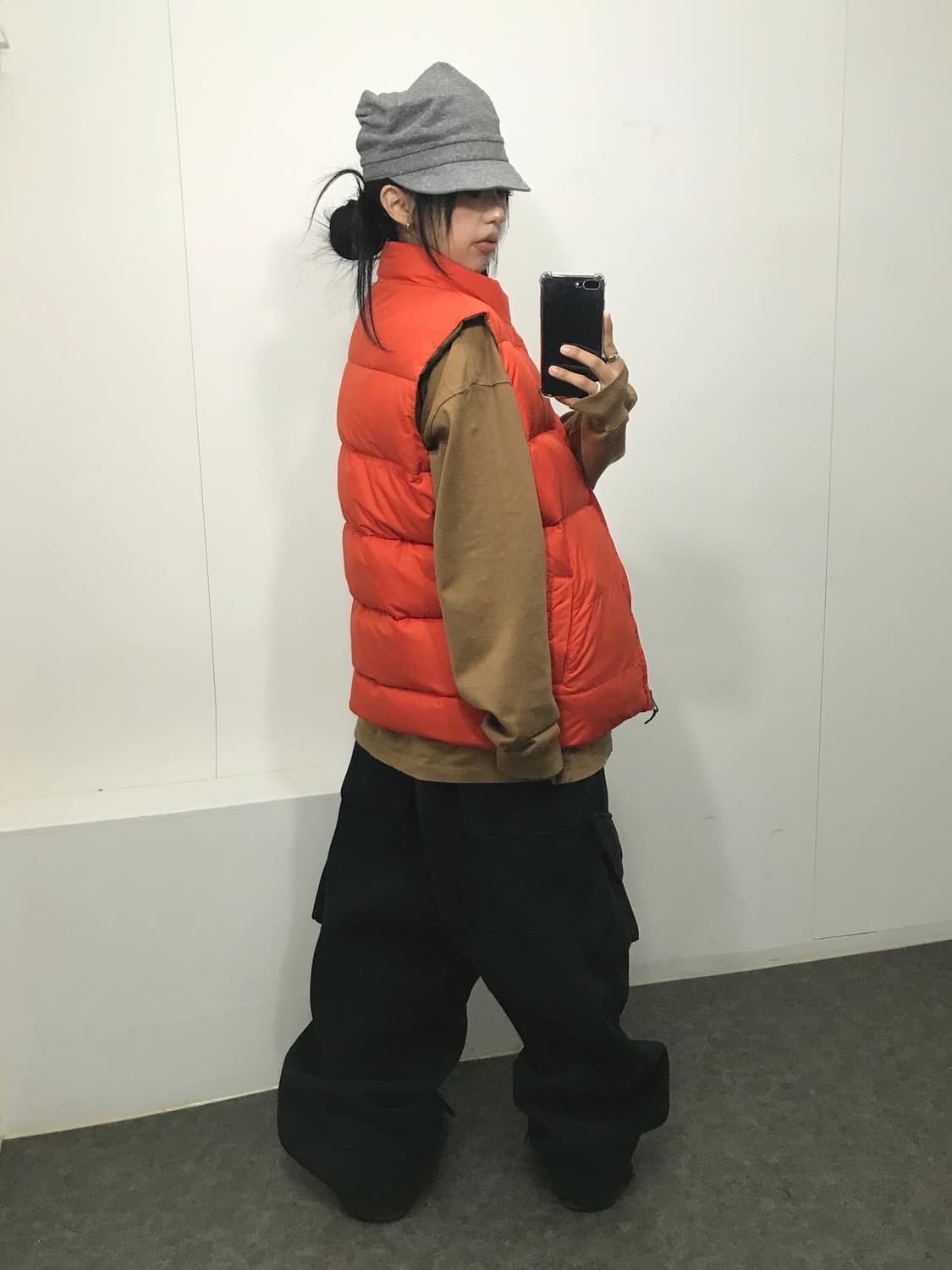 Polo Reversible Khaki/Orange Vest 상품이미지4