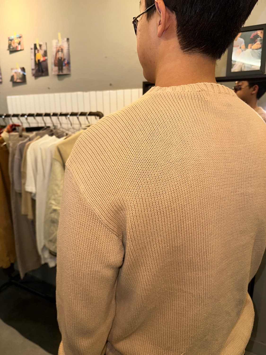 90’s Polo Ralph Lauren logo beige knit 상품이미지8