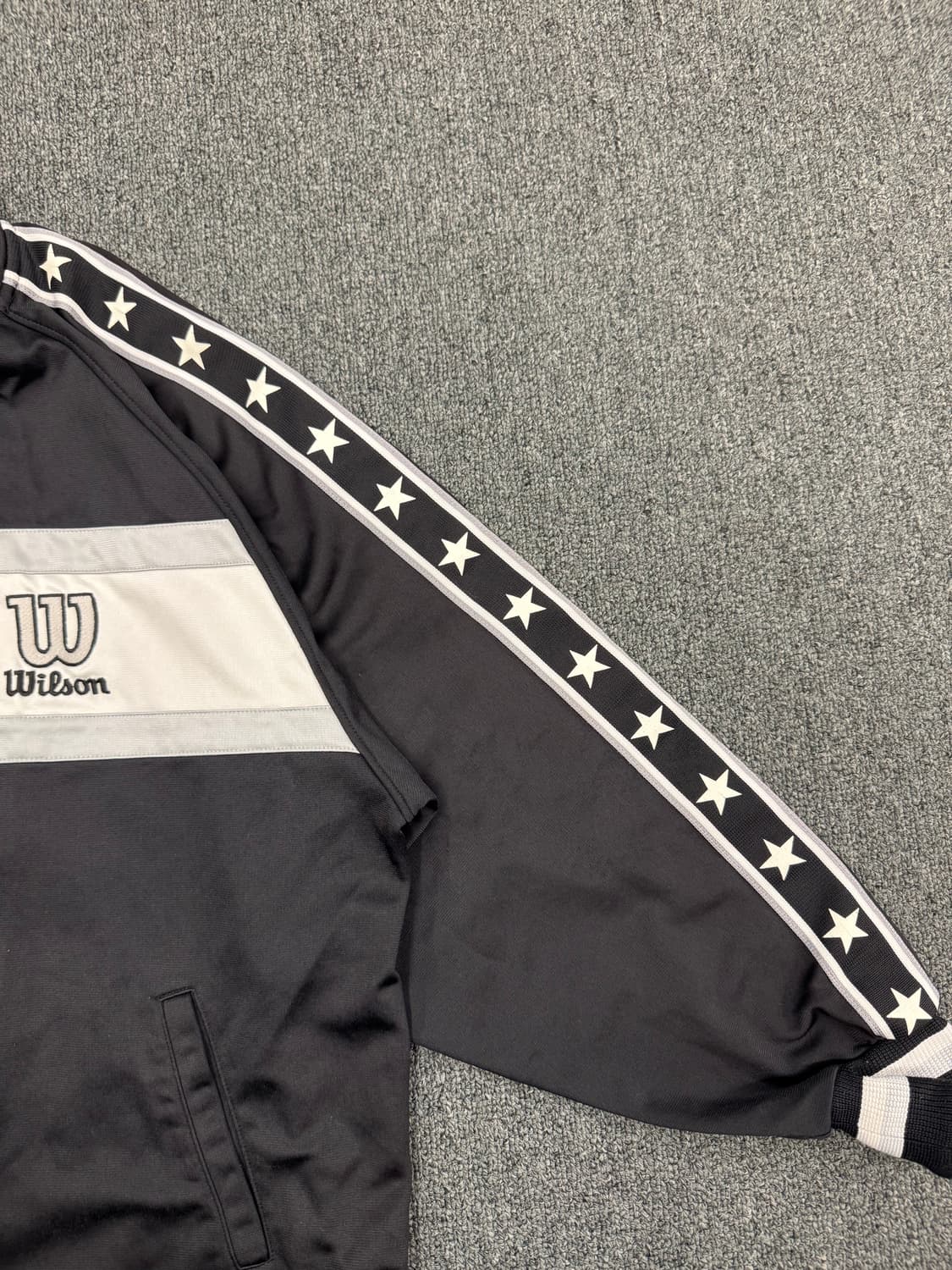 L)Wilson 빈티지 자수 트랙탑 져지 상품이미지3