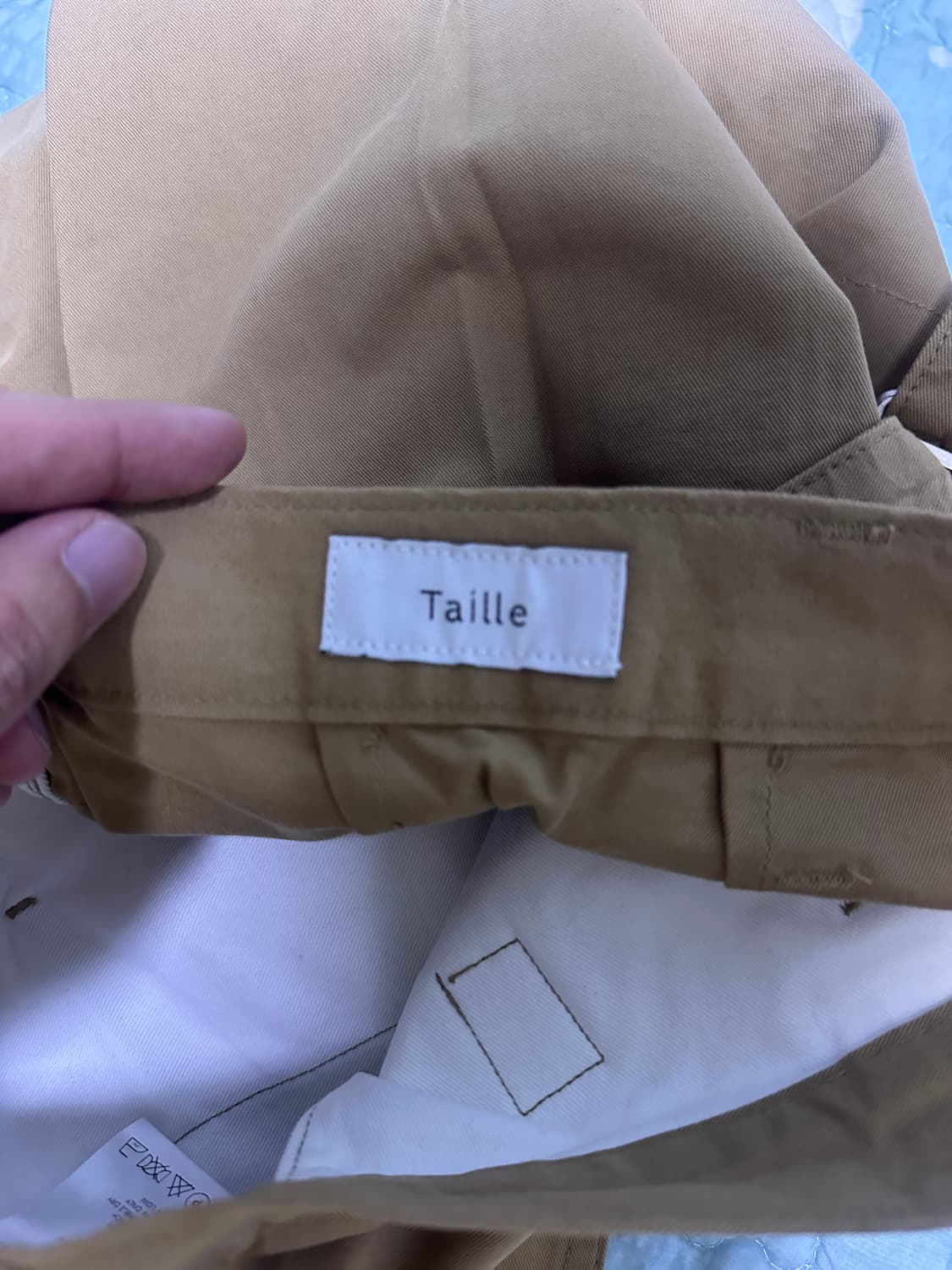 [3] 타일레 베이지 신치백 트라우저 상품이미지4