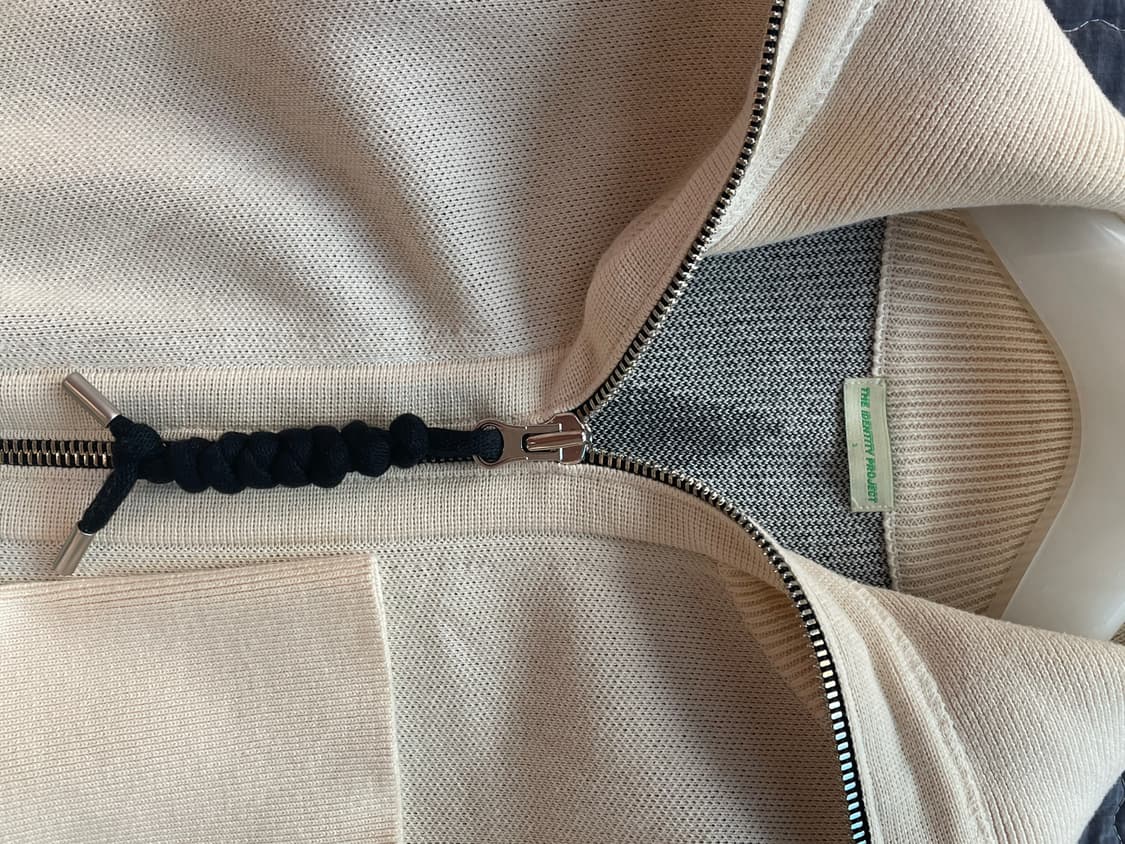 더 아이덴티티 프로젝트 앤시언트 심볼 지퍼 니트 크림 상품이미지10