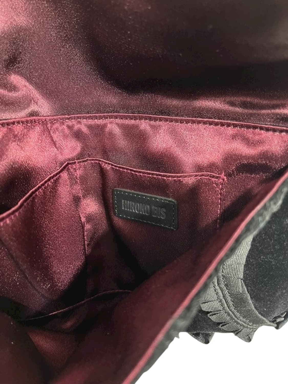 HIROKO BIS Black Ribbon Detail Handbag  상품이미지8