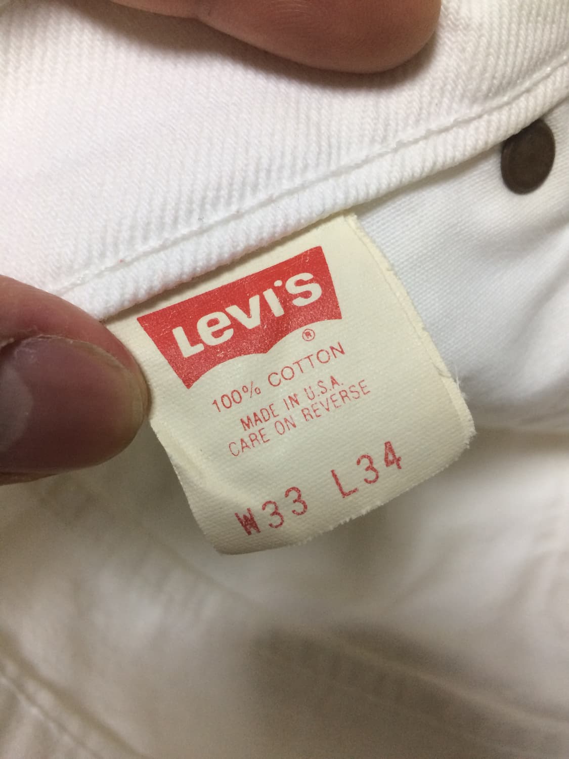 90s Levi's Cream Jean 리바이스 90년대 크림진 상품이미지6