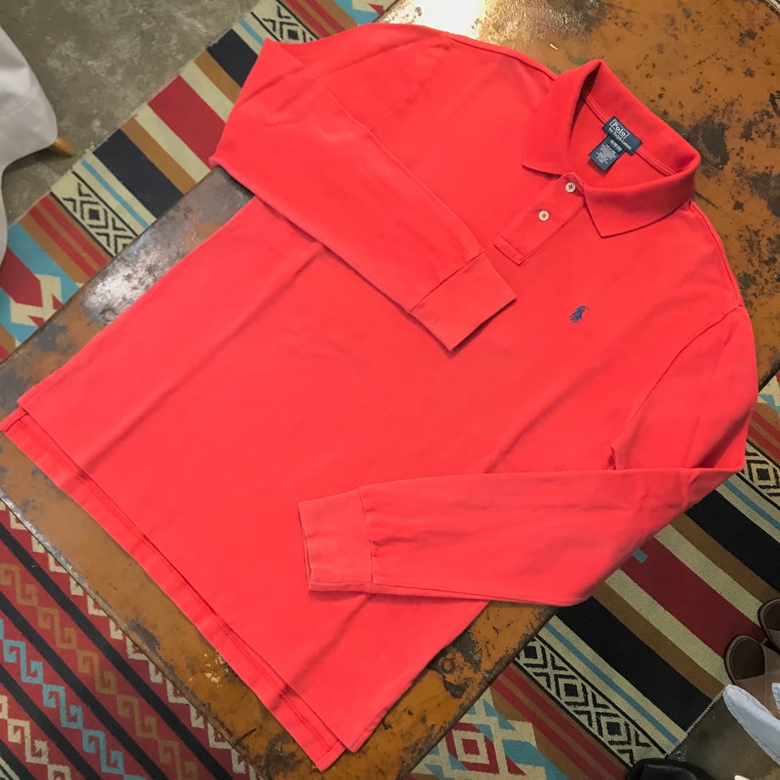 폴로랄프로렌 인디 핑크 긴팔 피케 카라티 남성 102 여성 프리사이즈 상품이미지2