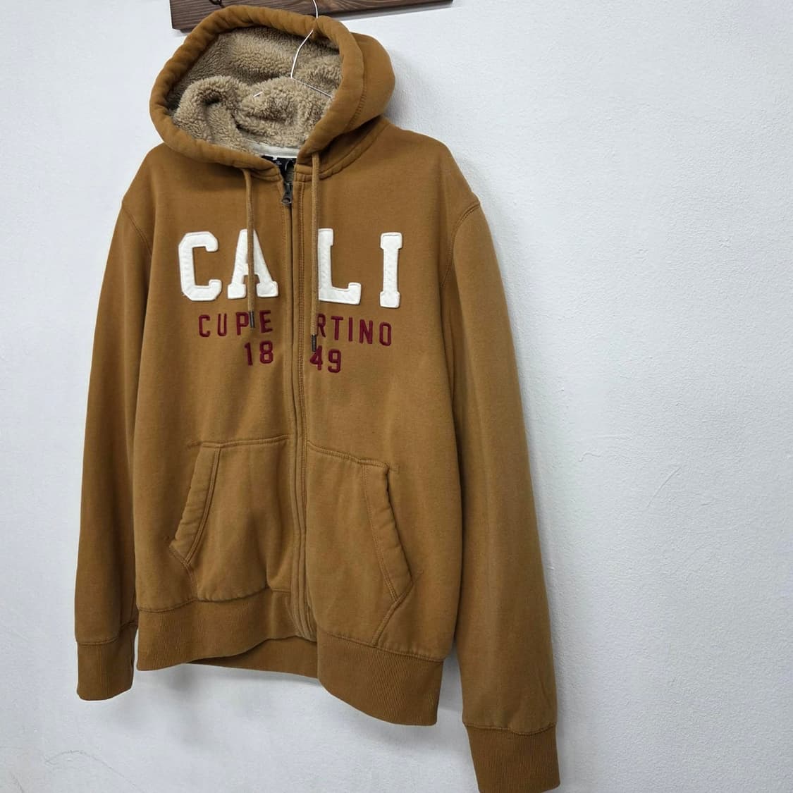 후아유 y2k 러블리힙 스웻 양털 후드집업 희귀져지(L) 상품이미지5