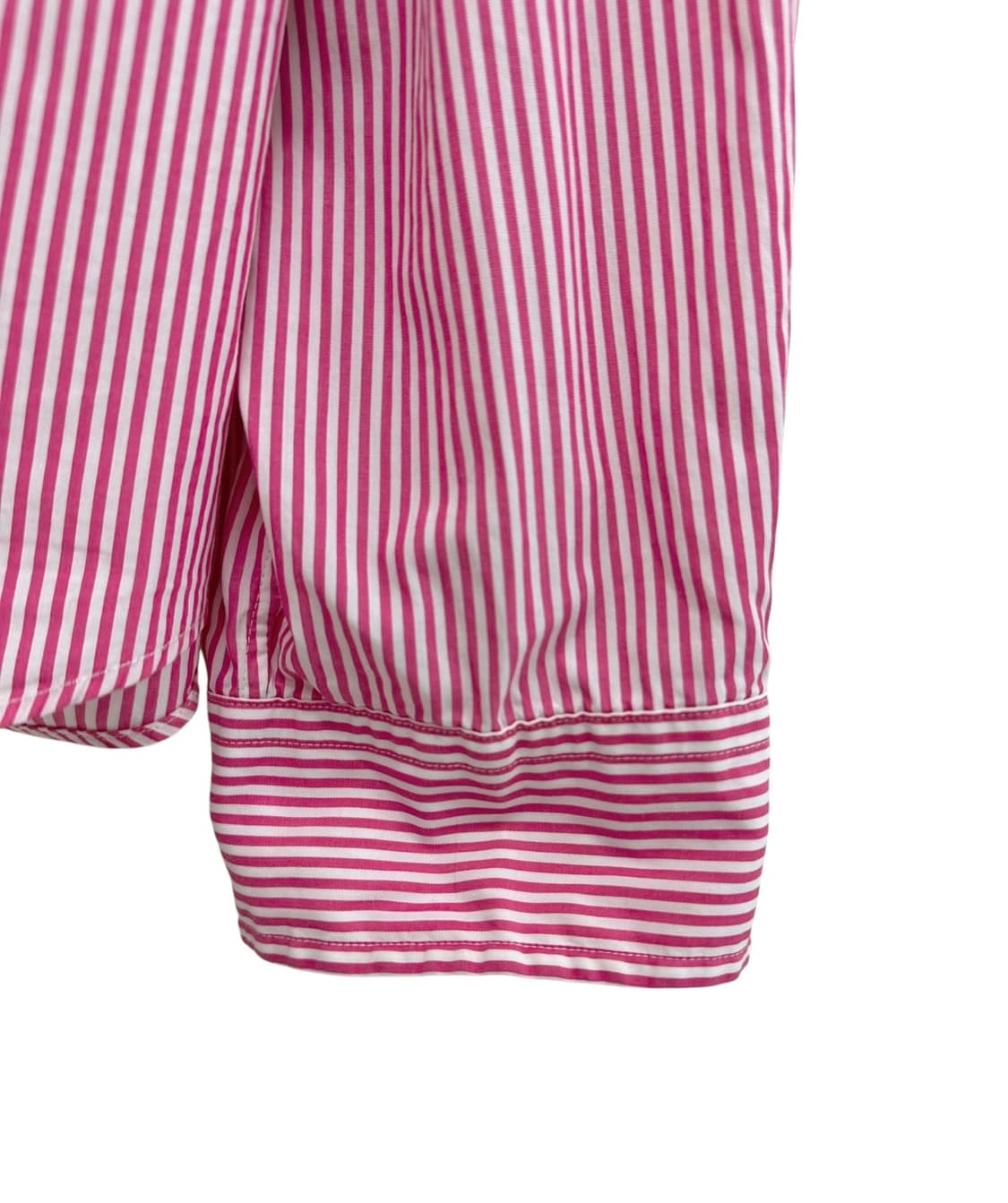 폴로 슬림핏 스트라이프 셔츠 핑크 (XXL)  상품이미지6