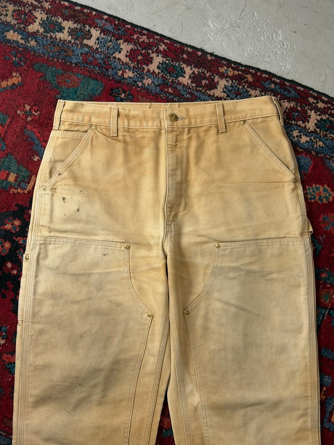 OG USA Made 칼하트 더블니 브라운 칼하트 B01 BRN 썩블니 상품이미지5