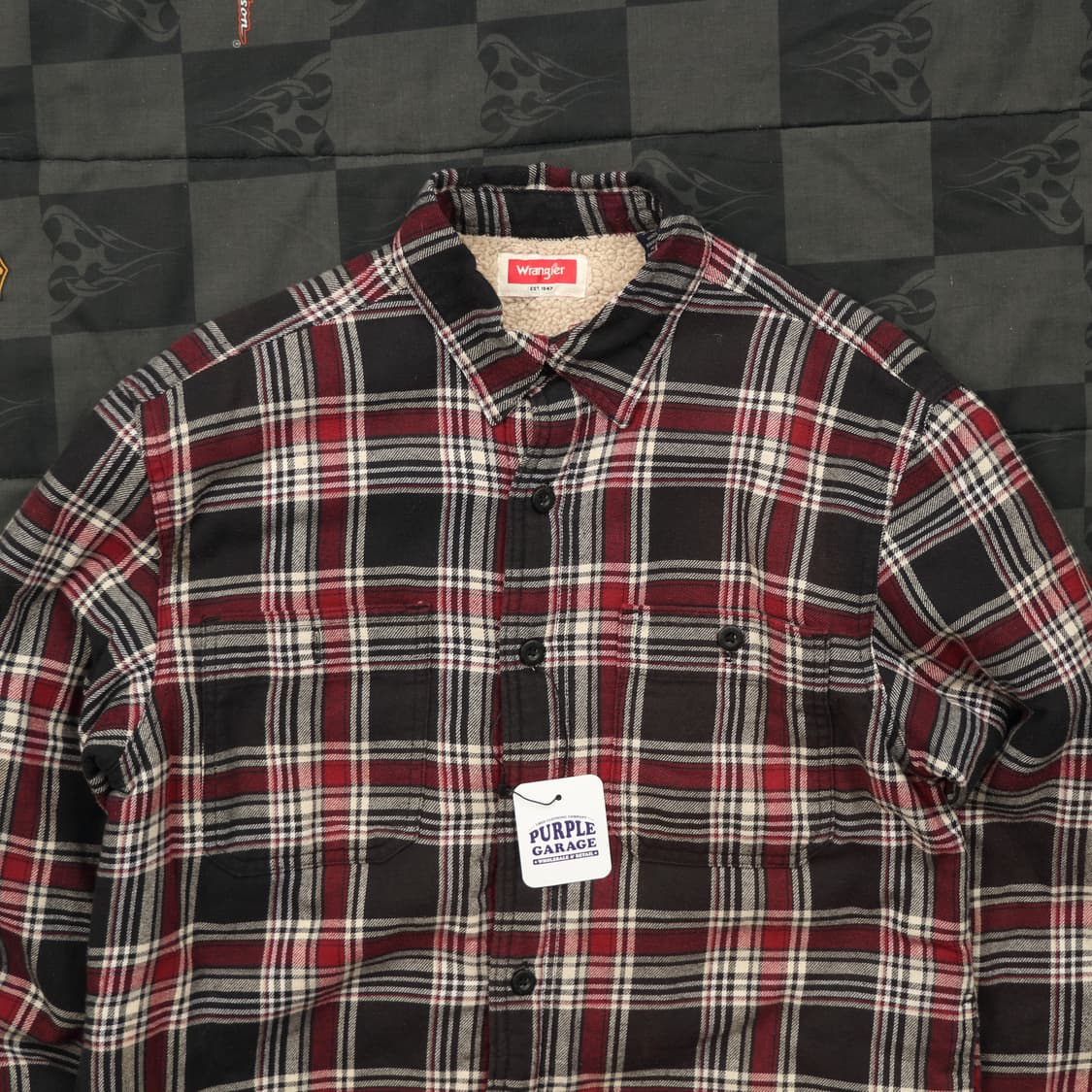 랭글러 플란넬 누빔 자켓 우먼스 L B116 상품이미지2