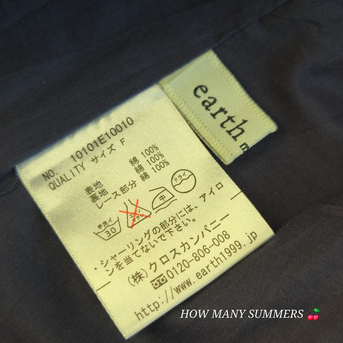 Earth music&ecology 네이비 플라워 슬리브리스 상품이미지3