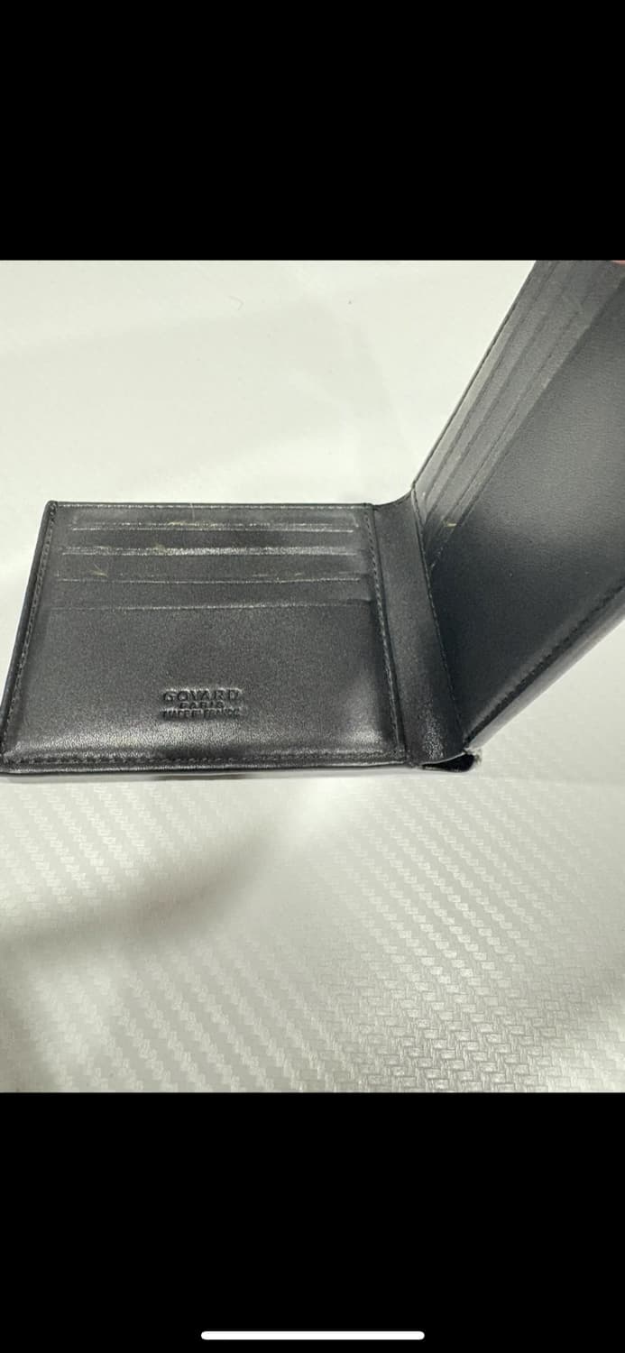 고야드 반지갑 블랙 Tan 색상 상품이미지2