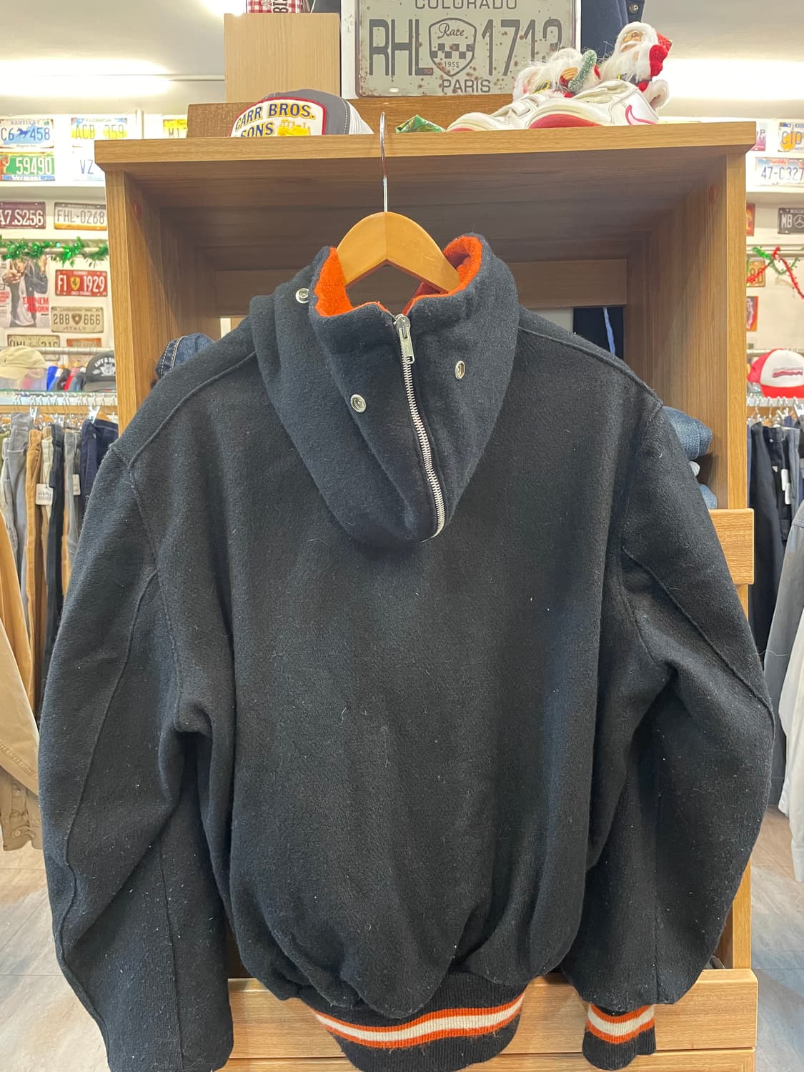 USA 빈티지 후드 바시티자켓 B55 상품이미지4