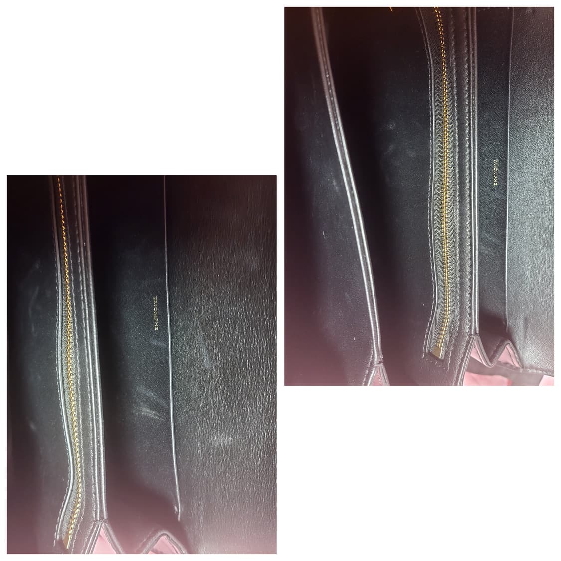 정품)급처상태양호!셀린느 트리옹프 크로스 숄더백 미듐블랙 백화점구매영수증 상품이미지9