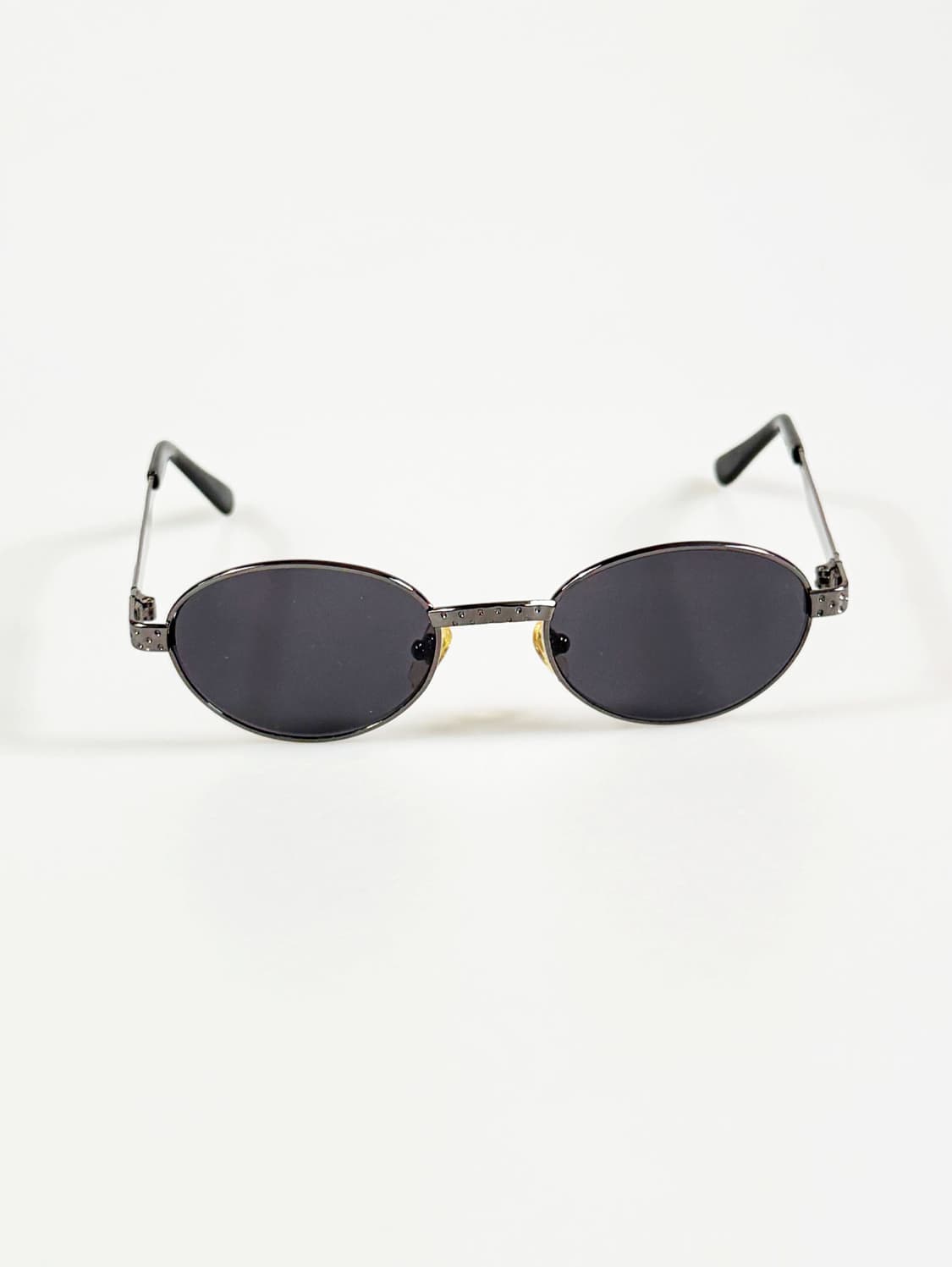 건메탈 슬림 오벌 메탈 프레임 빈티지 선글라스 상품이미지1