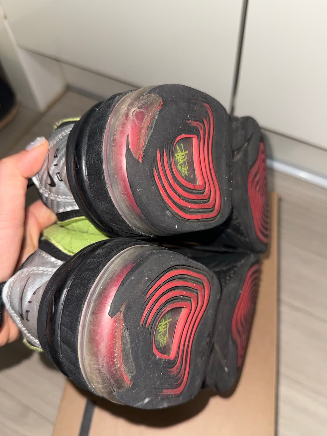 나이키 x 스투시 에어 페니 2 비비드 그린 앤 블랙 상품이미지3