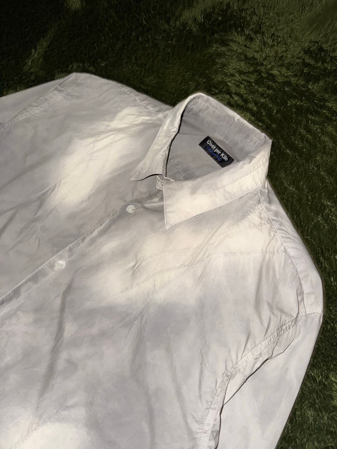 [XL] 코스트 퍼 킬로 블리치드 워싱 다트 셔츠 라이트 그레이 상품이미지2