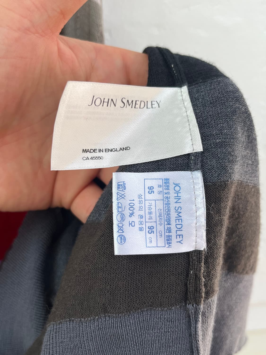 John Smedley 여성 메리노 울 가디건 L 상품이미지4