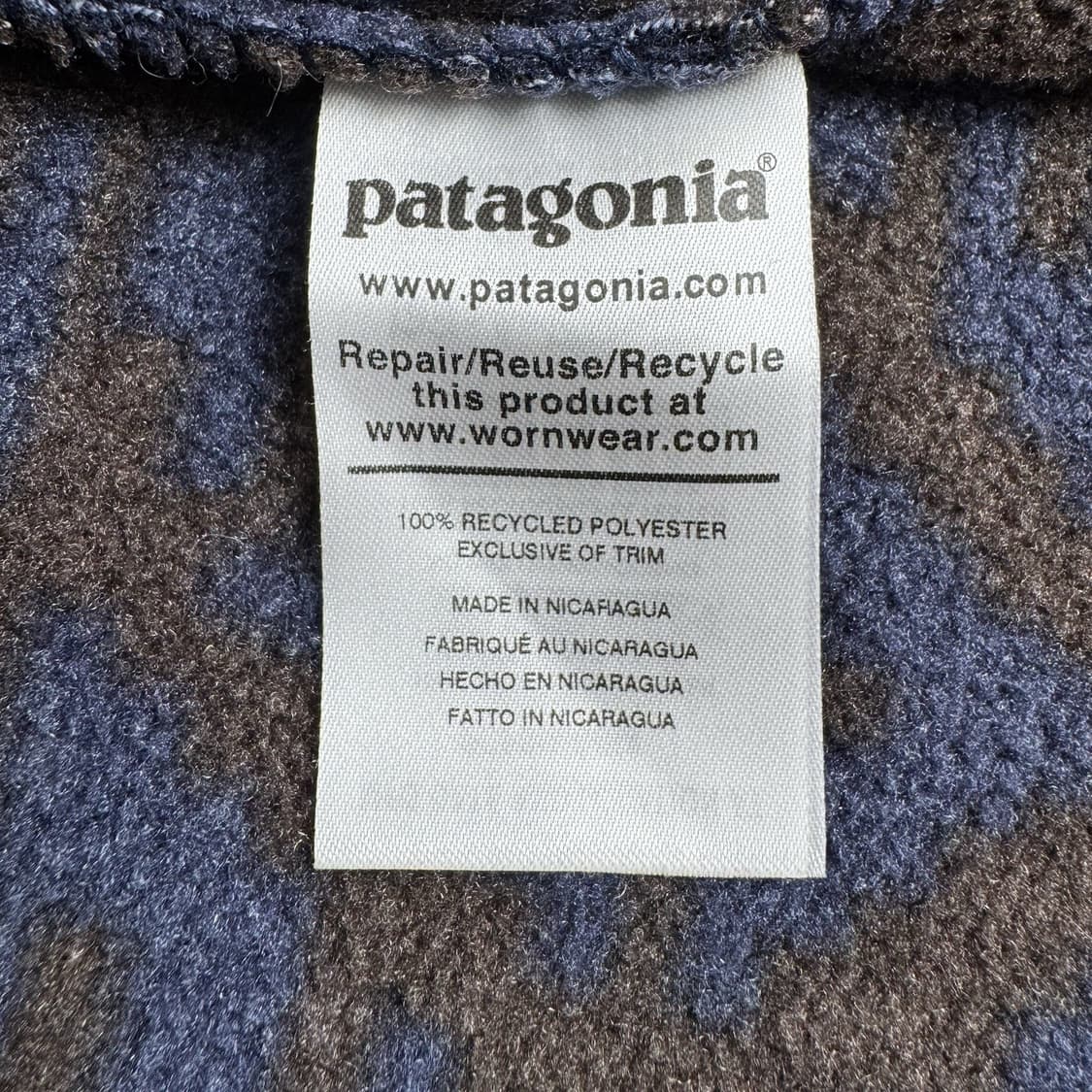 파타고니아 신칠라 스냅-T 아즈텍 블루/브라운 상품이미지6