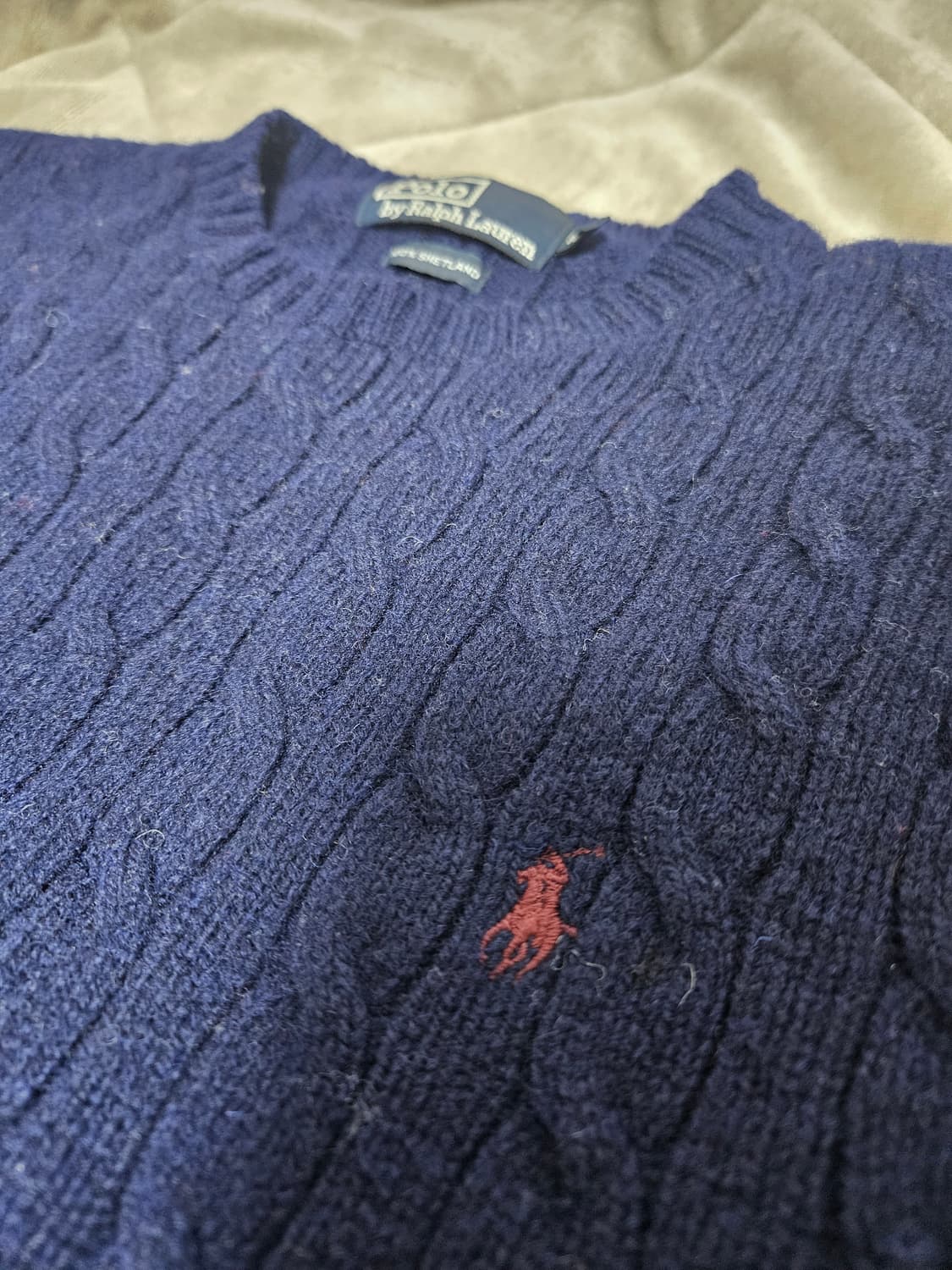 [M사이즈] 빈티지 폴로 랄프로렌 셔틀랜드울 니트 상품이미지3