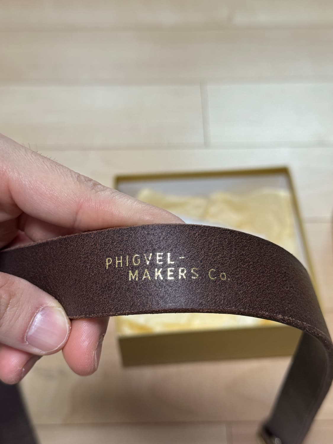 피그벨 히콕 벨트 다크브라운x브라스 (34) 2size 상품이미지4